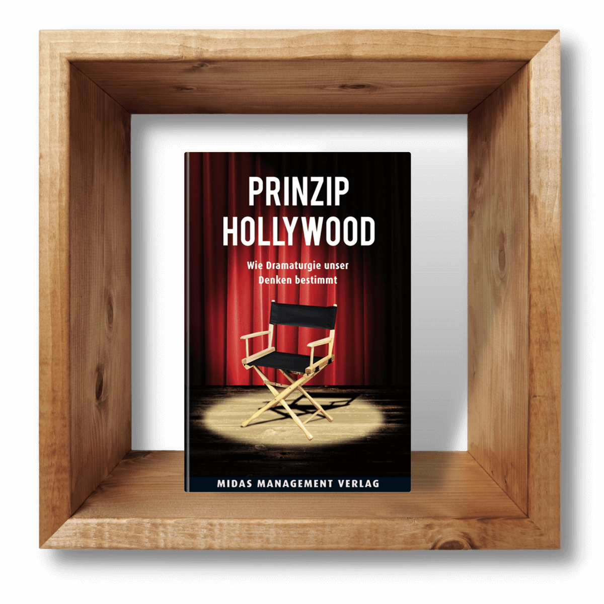 Buch Prinzip Hollywood im Holzrahmen von Marietheres Wagner